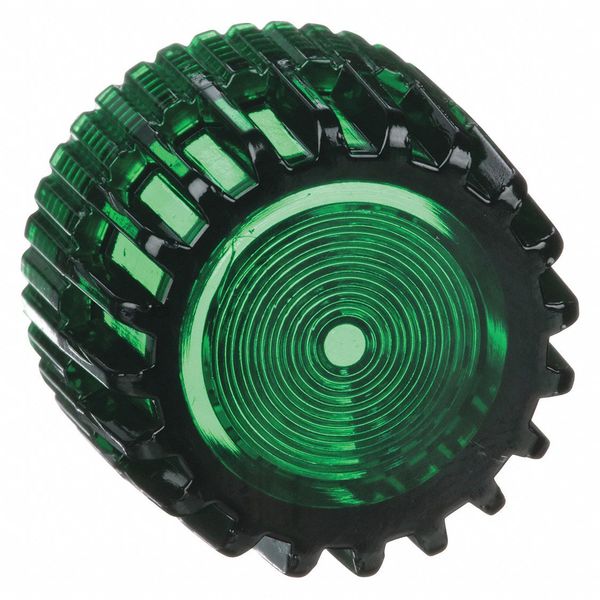 Push Button Cap, Illuminated, 30mm, Green
