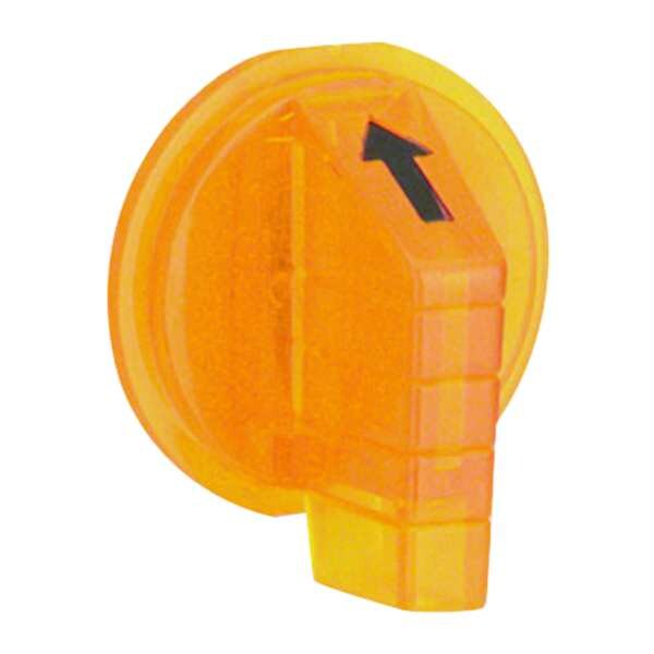 Selector Switch Knob, Lever, Amber, 30mm