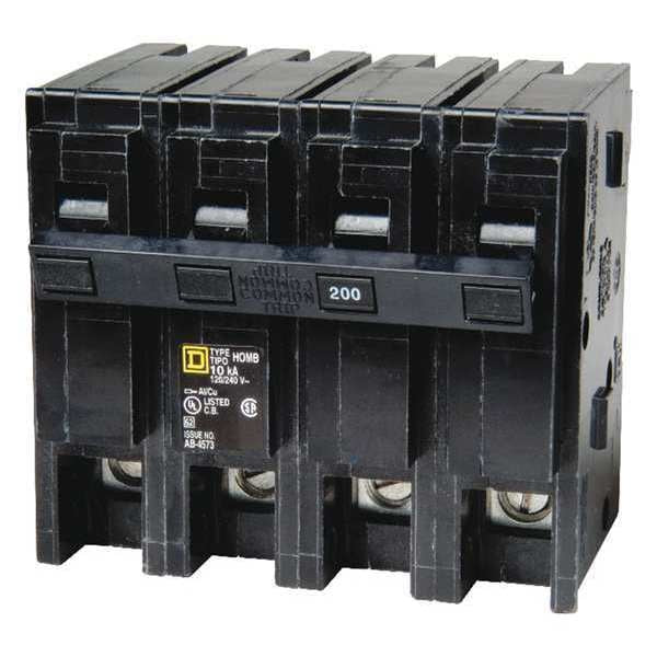 Miniature Circuit Breaker, 150 A, 120/240V AC, 2 Pole, Plug In Mounting Style, HOM Series