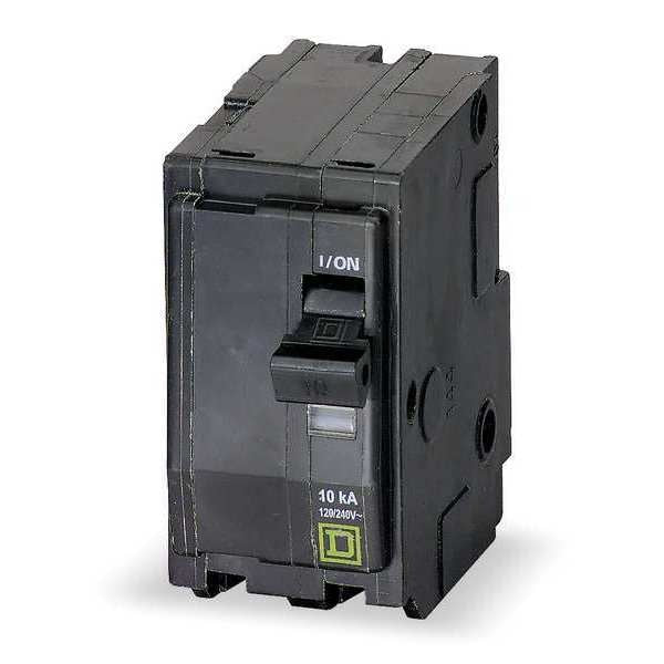 Miniature Circuit Breaker, 90 A, 120/240V AC, 2 Pole, Plug In Mounting Style, QO Series