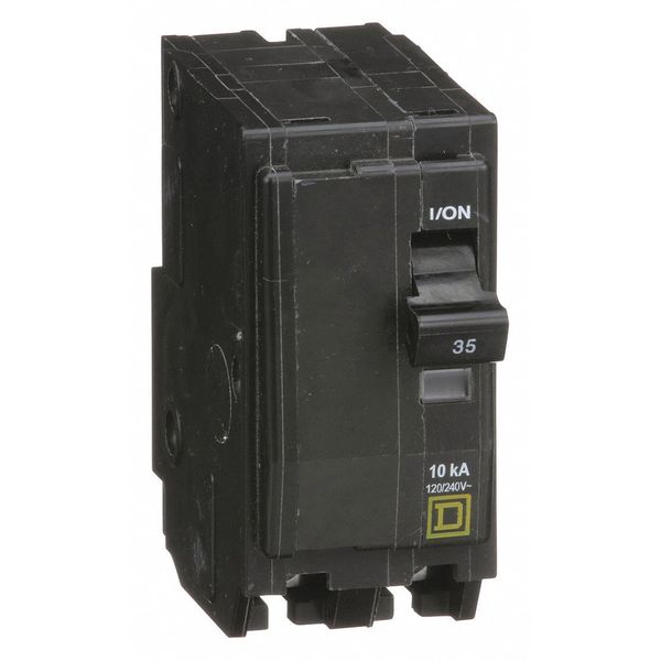 Miniature Circuit Breaker, 35 A, 120/240V AC, 2 Pole, Plug In Mounting Style, QO Series