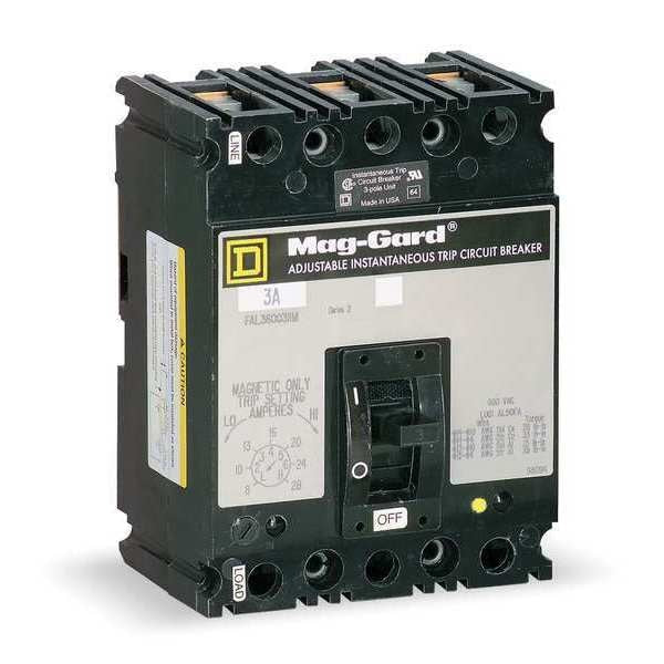 Molded Case Circuit Breaker, 400 A, 600V AC, 3 Pole, Free Standing Mounting Style, LAL Series