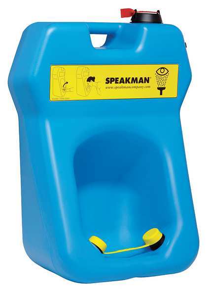 GravityFlo Eyewash Station in Blue
