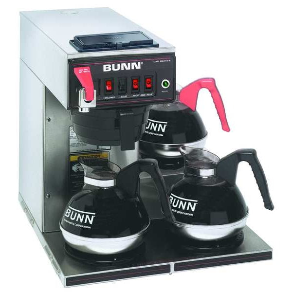 Stainless Steel 12 Cup, 3 Lower Warmers 64 oz.
