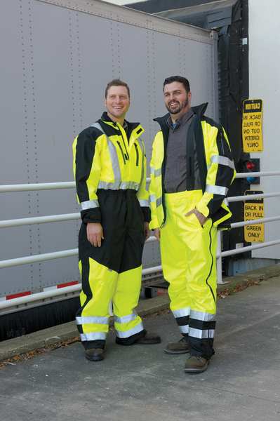 Coverall, Black/Yellow, L