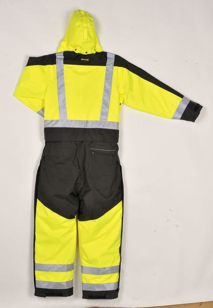 Coverall, Black/Yellow, 3XL