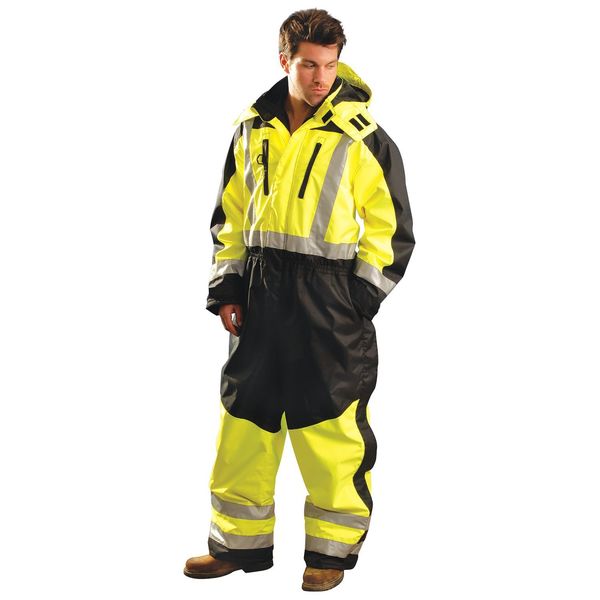 Coverall, Black/Yellow, L