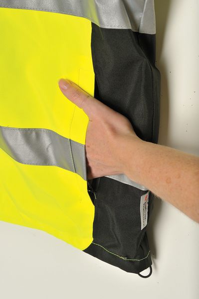 Breathable Rain Jacket w/Hood, Yellow, M