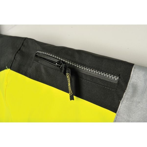 Breathable Rain Jacket w/Hood, Yellow, 5XL