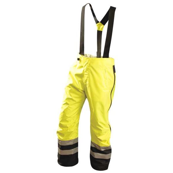 Hi-Vis Breathable Rain Pants, Yellow, 3XL