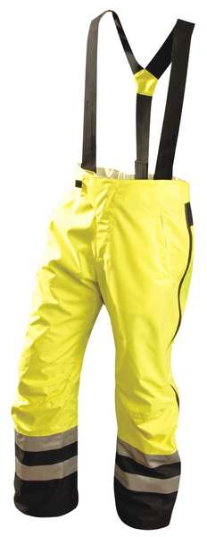Hi-Vis Breathable Rain Pants, Yellow, XL