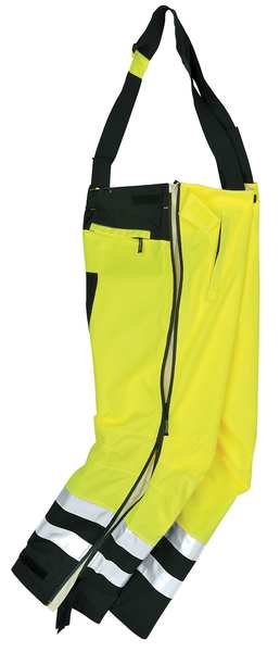 Hi-Vis Breathable Rain Pants, Yellow, XL