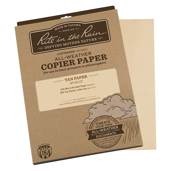 Copier Paper, 8.5x11in, Tan, PK200