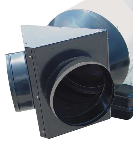 Duct Outlet Adaptor for Heater, 2-way