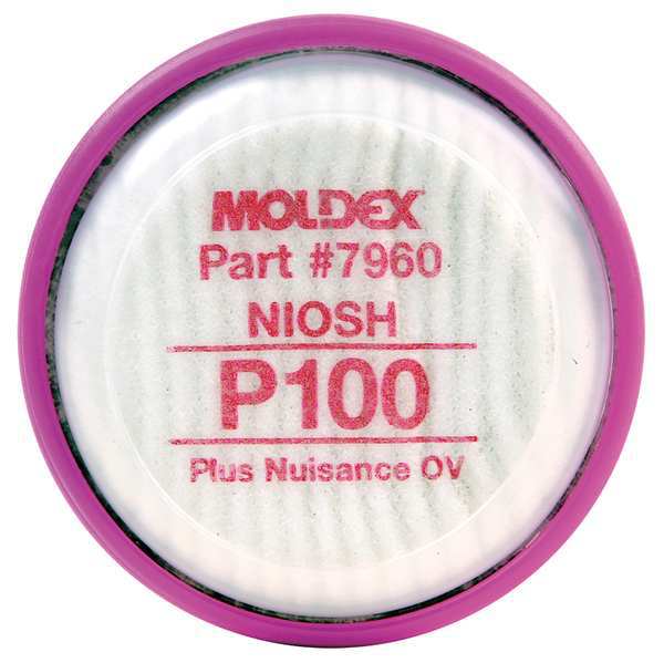 Filter, Bayonet, P100, Nuisance Level OV, Magenta, 2 PK, NIOSH