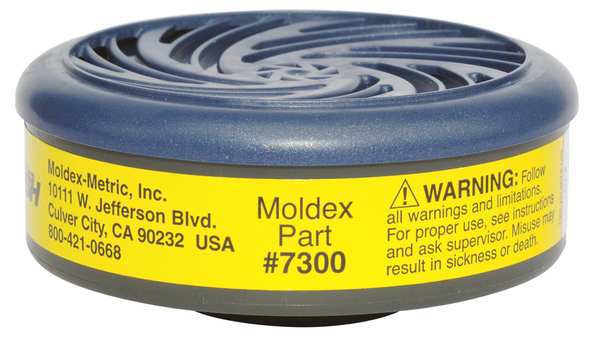 Cartridge, Bayonet, HS, OV, CL, HC, SD, CD, HF, Yellow, 2 PK, NIOSH