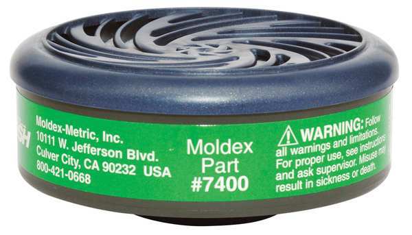 Cartridge, Bayonet, AM, MA, Green, 2 PK, NIOSH