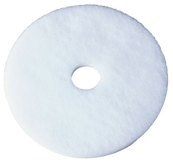Floor Pad, 20 In, White, PK5