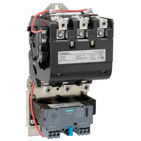 Nonreversing NEMA Magnetic Motor Starter, No Enclosure NEMA Rating, 120 to 240V AC, 3 Poles, 1NO