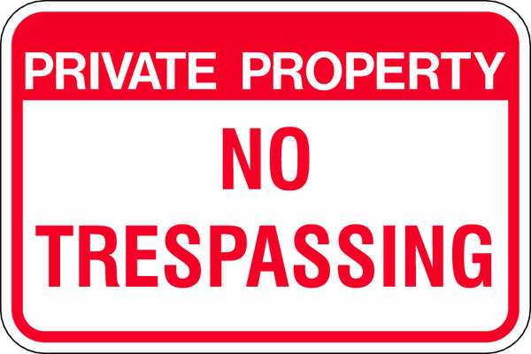Admittance Sign, 12 in H, 18 in W, Aluminum, Rectangle, English, PPR-023-18HA
