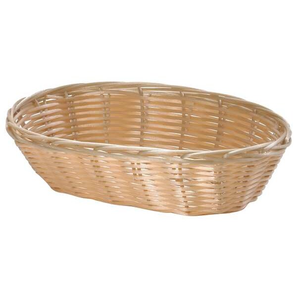 Handwoven Basket, Oval, Natural, PK12