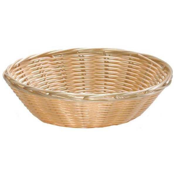 Handwoven Basket, Round, Natural, PK12