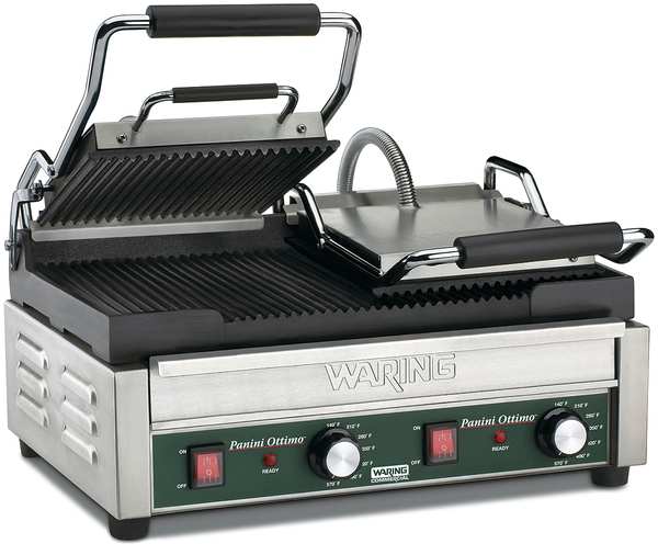 Ribbed Plates Dual Panini Grill 240V, 3200 Watts