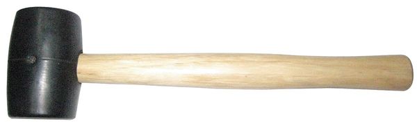 Rubber Mallet, Hickory, 8 Oz