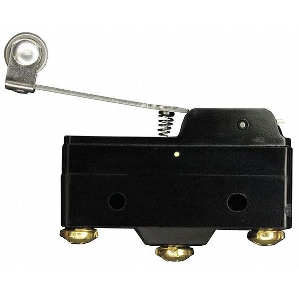 Industrial Snap Action Switch, Lever, Long, Roller Actuator, SPDT, 15A @ 480V AC Contact Rating