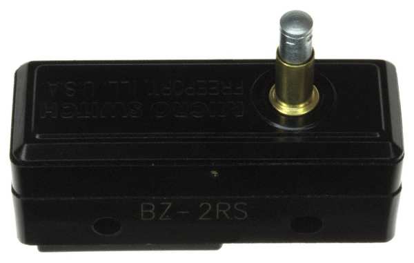 Industrial Snap Action Switch, Overtravel, Plunger Actuator, SPDT, 15A @ 480V AC Contact Rating