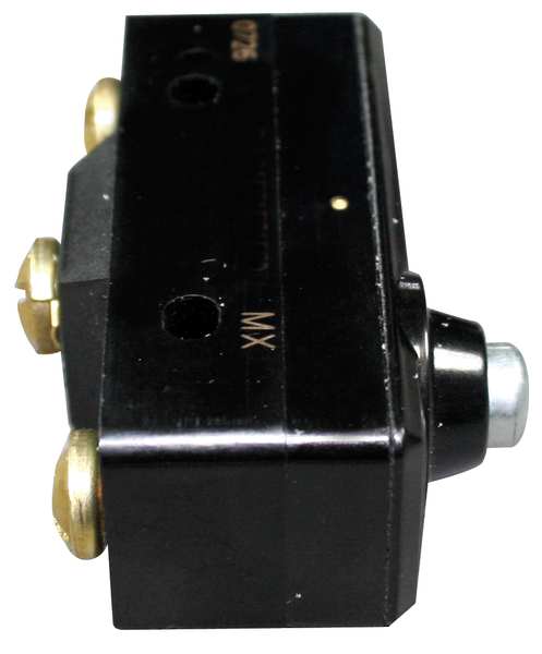 Industrial Snap Action Switch, Overtravel, Plunger Actuator, SPDT, 15A @ 480V AC Contact Rating