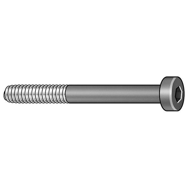 M5-0.80 Socket Head Cap Screw, Plain Stainless Steel, 35 mm Length, 25 PK