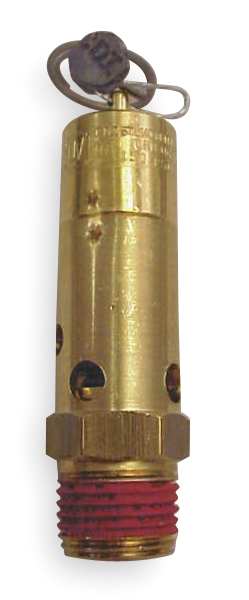 Air Safety Valve, 1/2 In Inlet, 200 psi