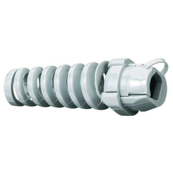 Cord Connector, 0.30 to 0.36 in Cord, Gray