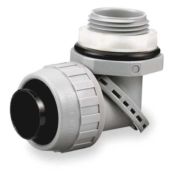 Insulated Connector, 1/2 In., Nylon, 90 Deg