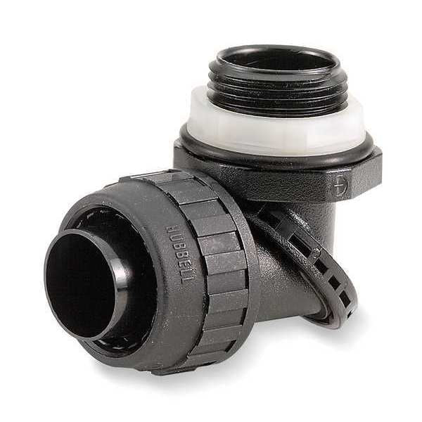 Insulated Connector, 1 In., Nylon, 90 Deg