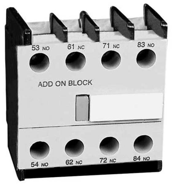 Aux Contact, IEC, 4NC, 120VAC/240VDC