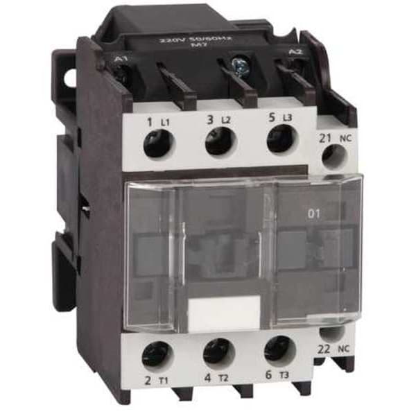IEC Magnetic Contactor, 3 Poles, 24 V AC, 25 A, Reversing: No