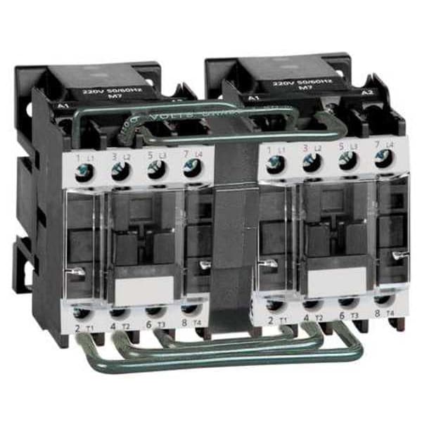 IEC Magnetic Contactor, 3 Poles, 24 V DC, 9 A, Reversing: Yes