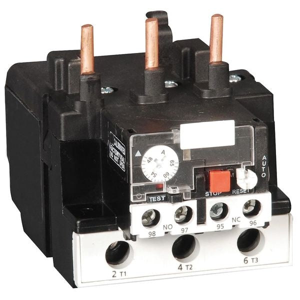 Ovrload Rely, 55 to 70A, Class 10, Bimetllc