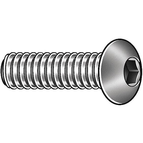 M4-0.70 Socket Head Cap Screw, Plain Stainless Steel, 50 mm Length, 10 PK