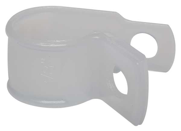 Cable Clamp, Mounted, Screw, Natural, PK100