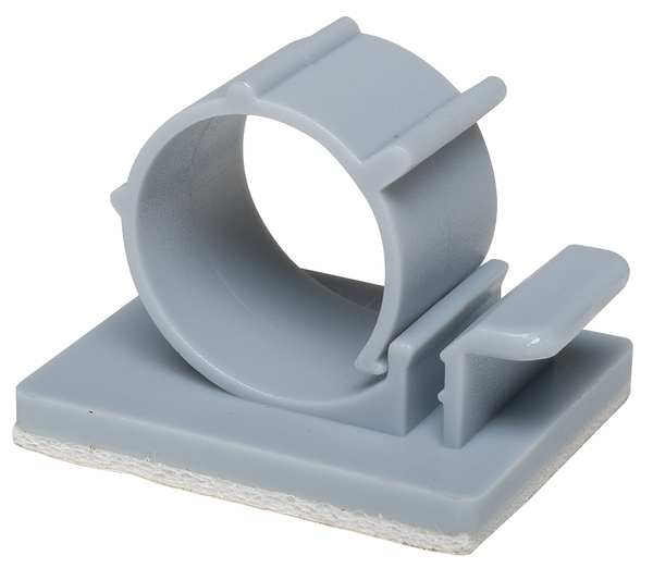 Cable Clip, L-Type, Gray, PK25