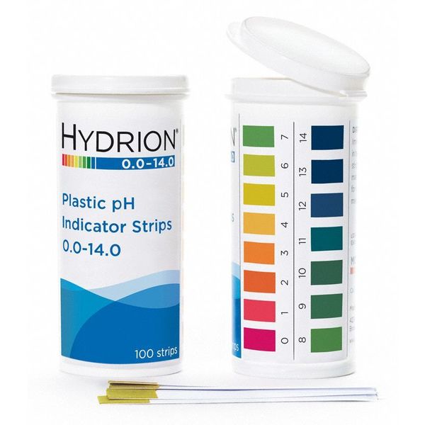 pH Strips, Hydrion Spectral, 0-14, PK100