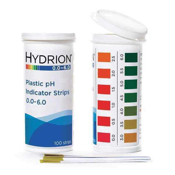 pH Strips, Hydrion Spectral, 0-6, PK100
