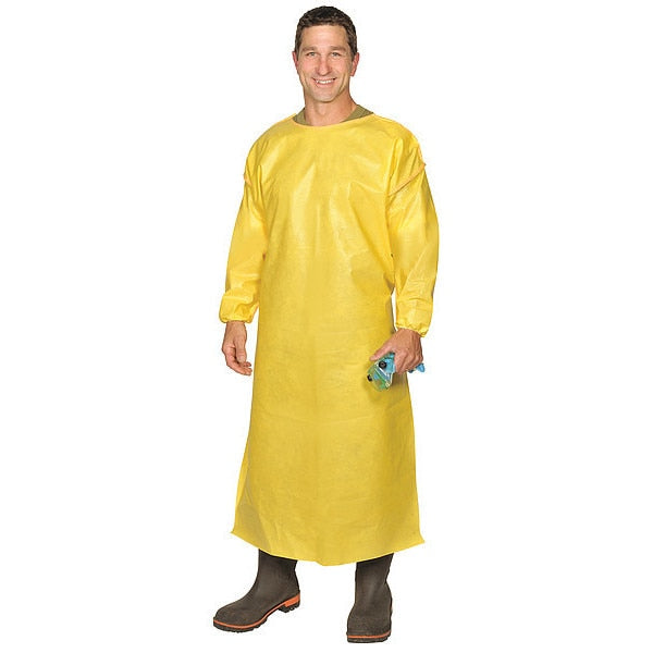 Chemical Resistant Apron, 53 In. L, PK10