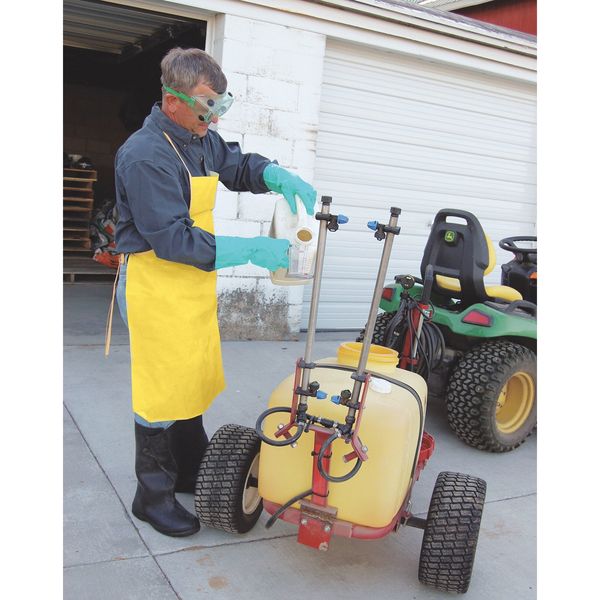 Chemical Resistant Apron, Yellow, PK10