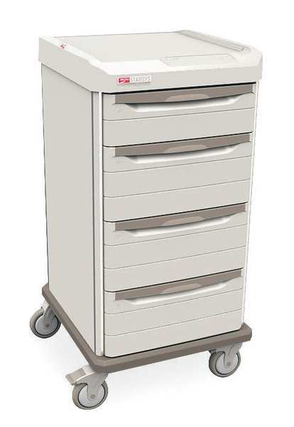 Bedside Cart, Polymer, Light Taupe