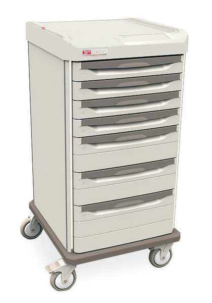 Nurse Server Cart, Polymer, Light Taupe