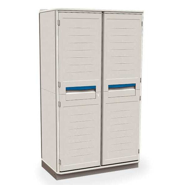 Tall Cabinet, Polymer, Light Taupe
